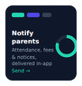 Notify parents card